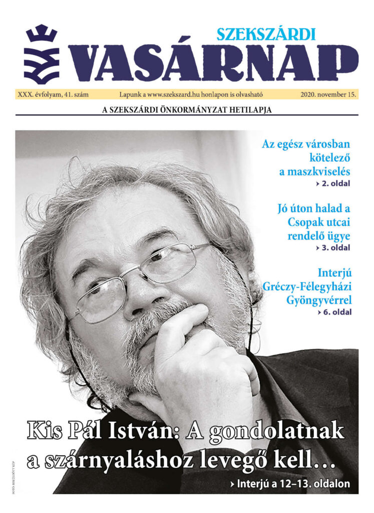 Szekszárdi Vasárnap 2020.11.15 cimlap