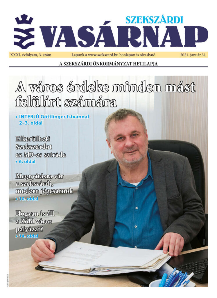 Szekszárdi Vasárnap 2021.01.31 cimlap