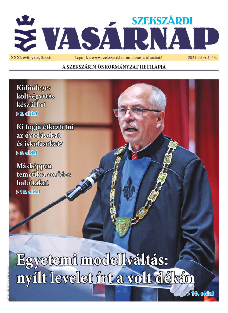 Szekszárdi Vasárnap 2021.02.14 cimlap
