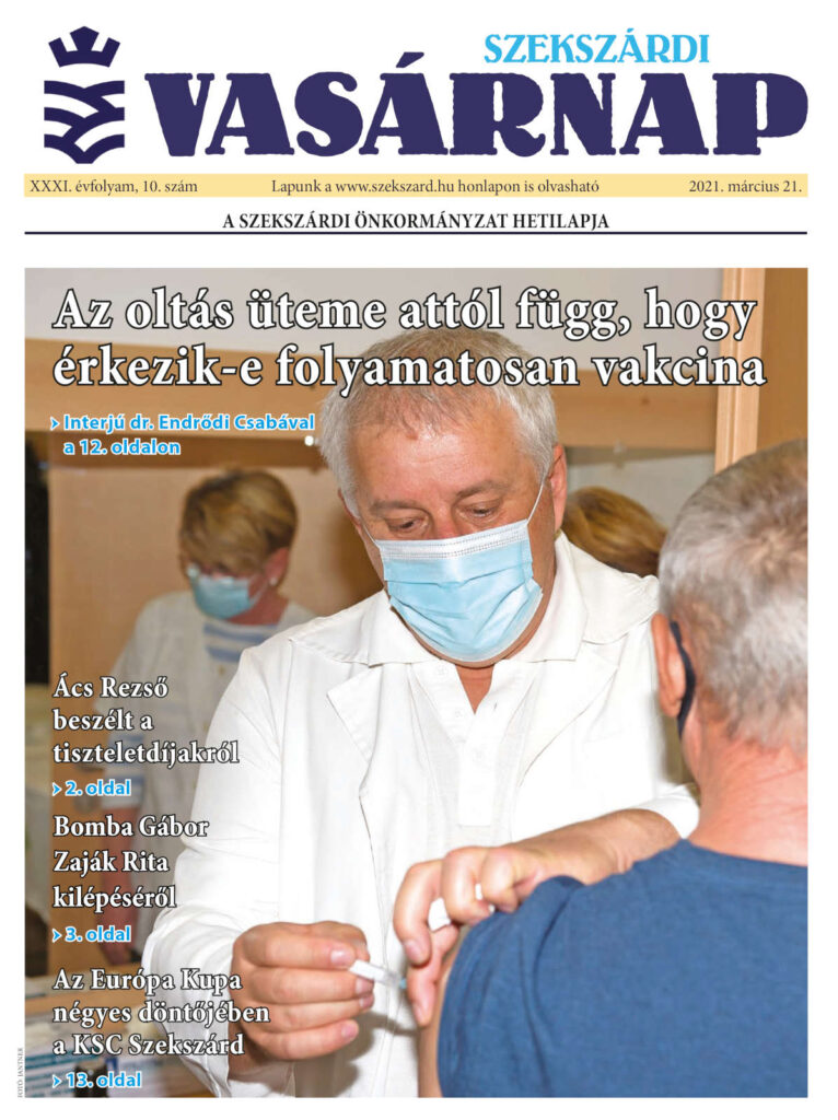 Szekszárdi Vasárnap 2021.03.21 cimlap