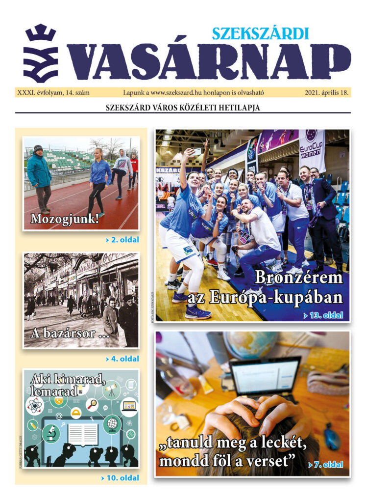 Szekszárdi Vasárnap 2021.04.18 cimlap